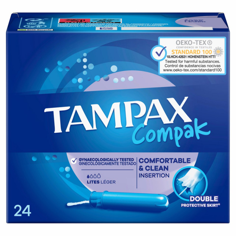 TAMPAX-COMPAK-LITES-24U TAMPAX COMPAK LITES 24U - Imagen 1