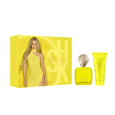 estuche-shakira-s-amarillo-set Set de regalo Shakira S con colonia vaporizador 50ml y loción corporal