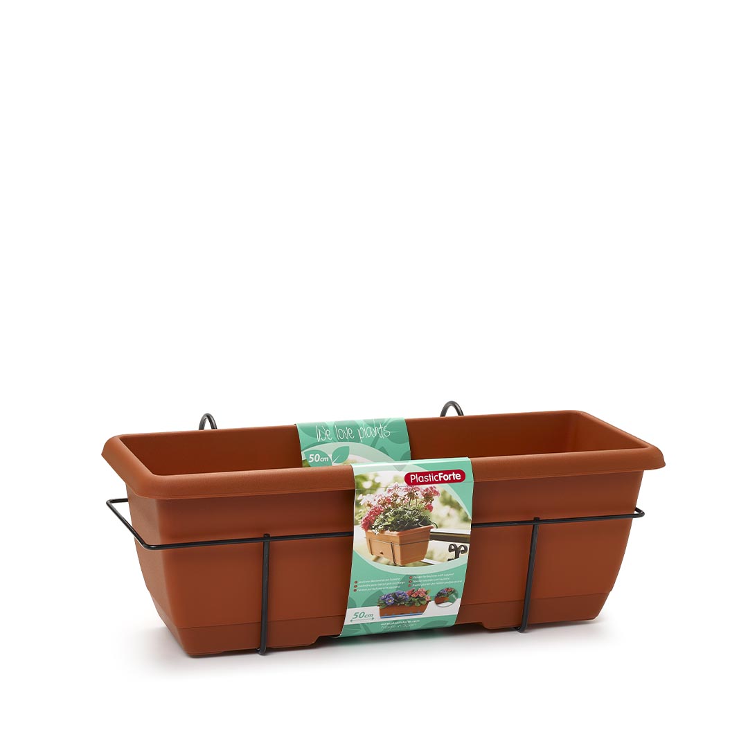 jardinera_0063_11907 plastic forte Jardinera Balconera 50 cm con Soporte - Imagen 1
