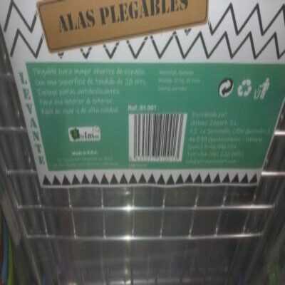 Tendedero de aluminio 20 metros con alas plegables