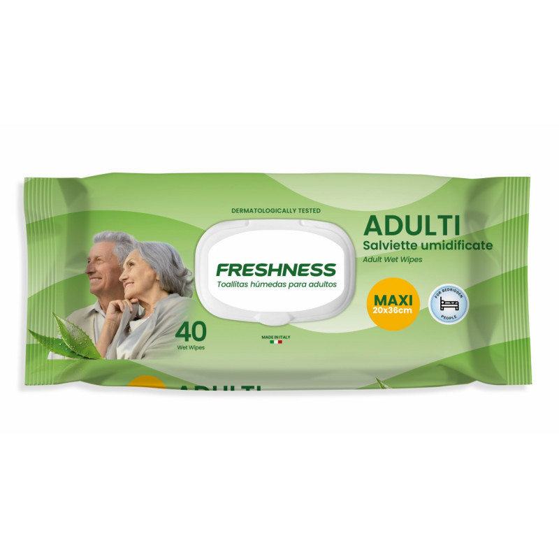 FRESHNESS-TOALL-ADULTOS-40U-C-TAPA FRESHNESS TOALLITA ADULTOS 40 UND. C/TAPA - Imagen 1