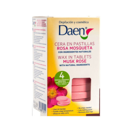 DAEN CERA DEPILATORIA PASTILLAS ROSA MOSQUETA