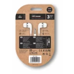 AURICULARES EARTECH CON CONECTOR MINI-JACK BLANCOS - Imagen 2