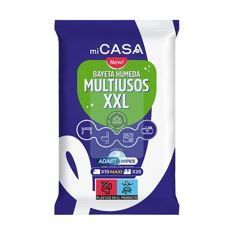 8410800069961 Bayeta Húmeda Multiusos XXL Mi Casa 10 unidades - Imagen 1