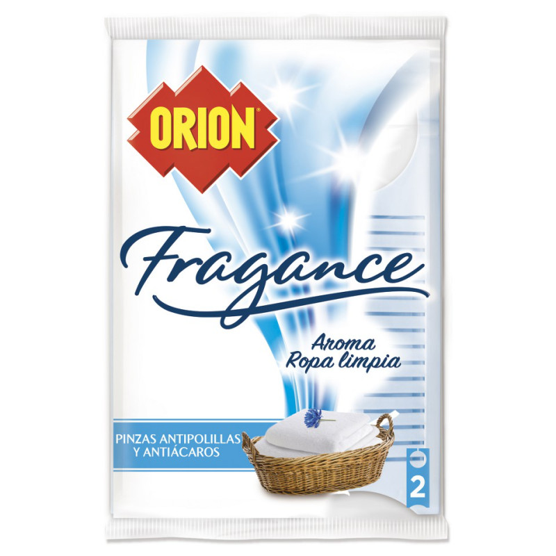 ORION-ANTIPOL-PINZA-DPL-FRAG-ROPA-L Orion Antipolillas Pinza duplo Fragancia Ropa Limpia - Imagen 1