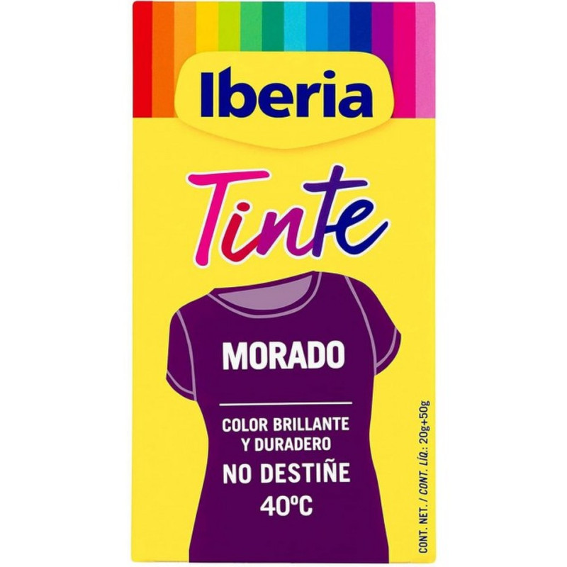IBERIA-ESPECIAL-TINTE-40-MORADO IBERIA Tinte Ropa Morado 40º - Imagen 1